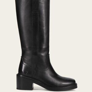 Frye Kate Pull-On Boots Black Volterra Leather